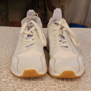 Reebok White and Tan Women's Sneakers